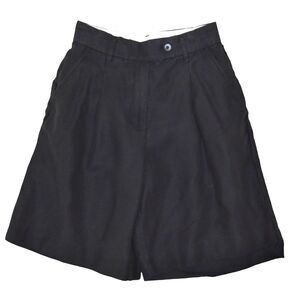 Wilfred Faded Black Linen Pleated High Waist Shorts Women’s Size 2 Minimalist